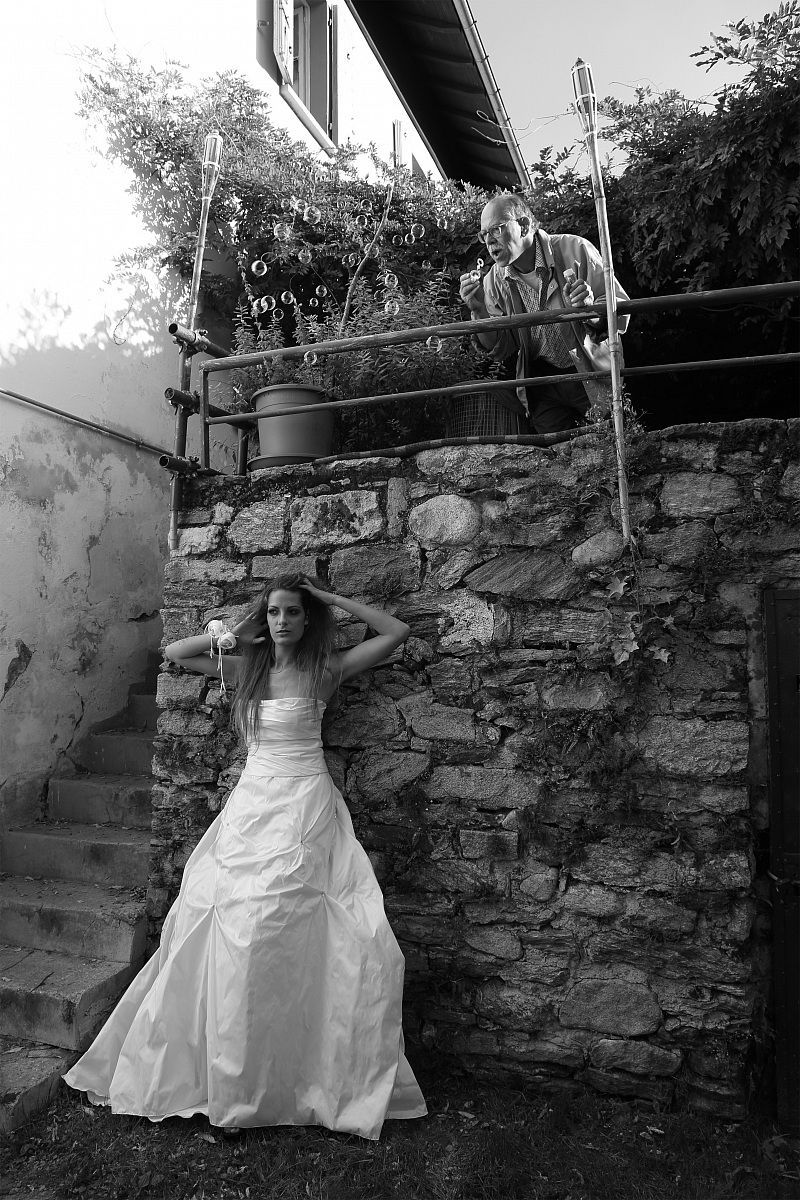 The man of the bubbles - backstage