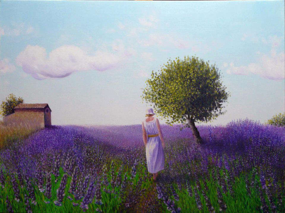 Woman in the meadow