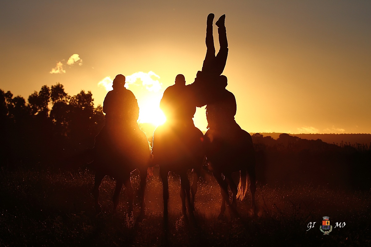 The pariglie acrobatic riding