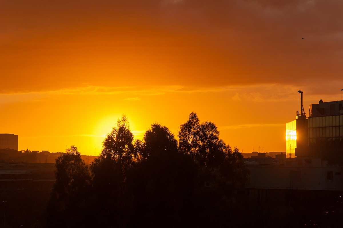 Roman sunset from home