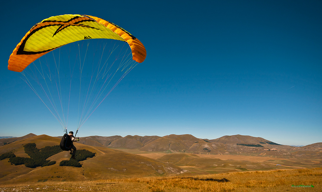 In volo a Castelluccio