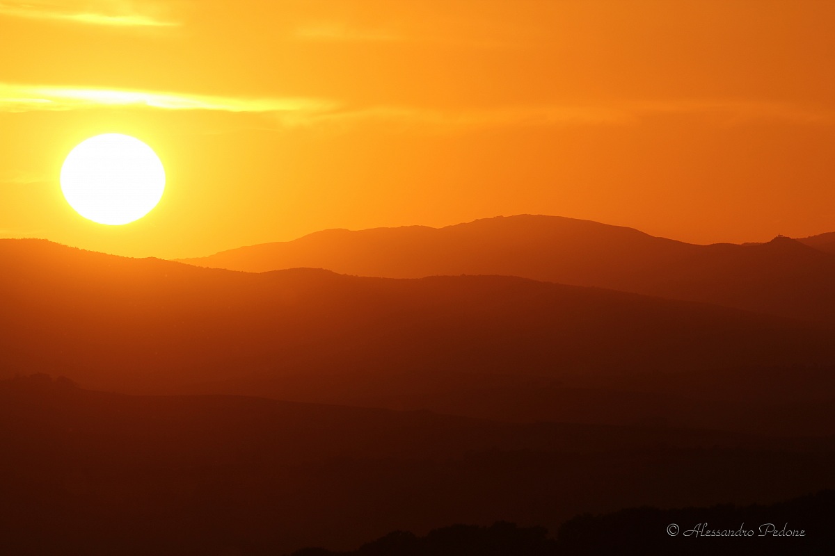 tramonti in val d'Orcia