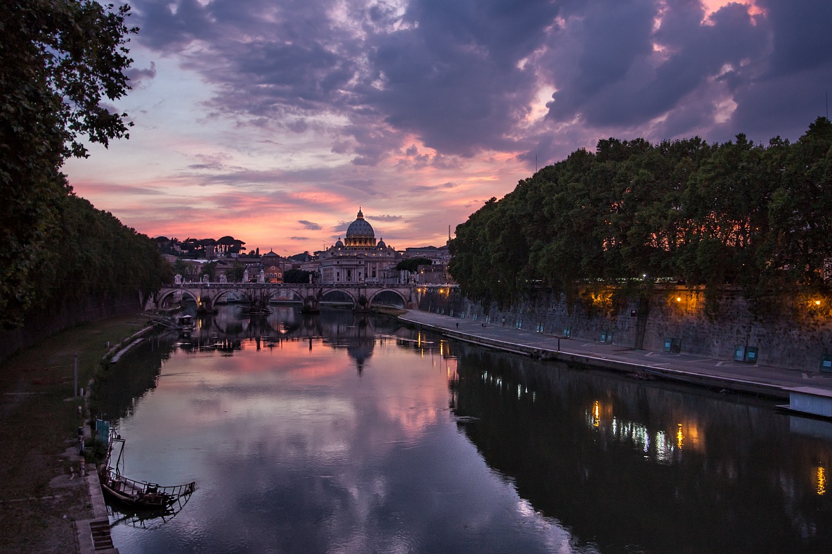 Sunset over the Eternal City