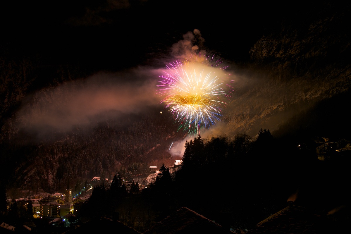 Fuochi artificiali ad Alagna
