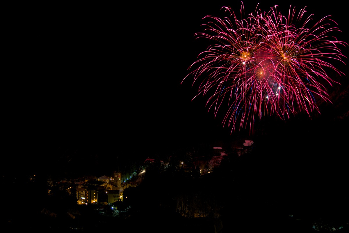 Fuochi artificiali ad Alagna