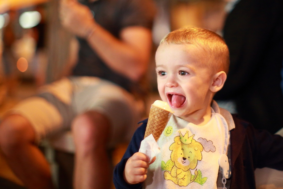 Matt and his ice cream
