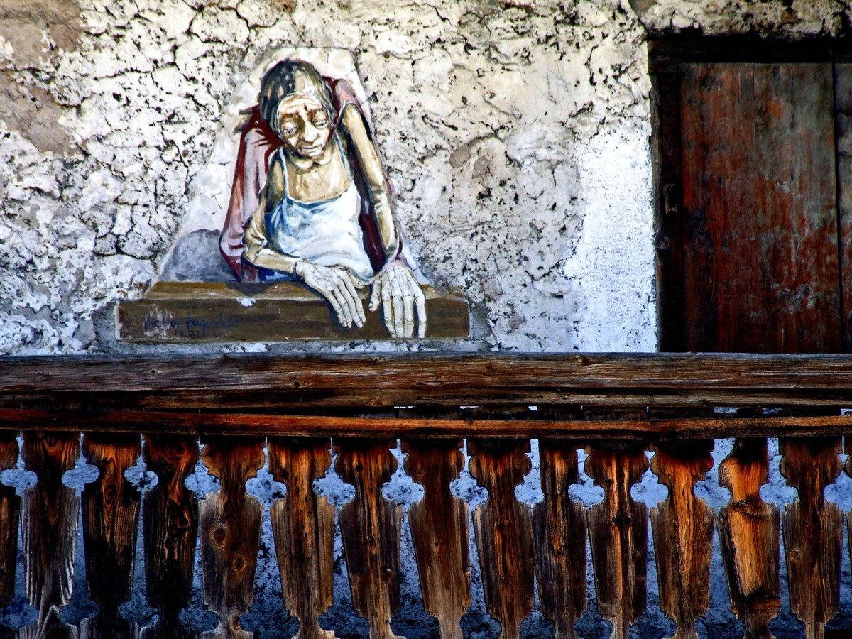 Un murales ma Cibiana