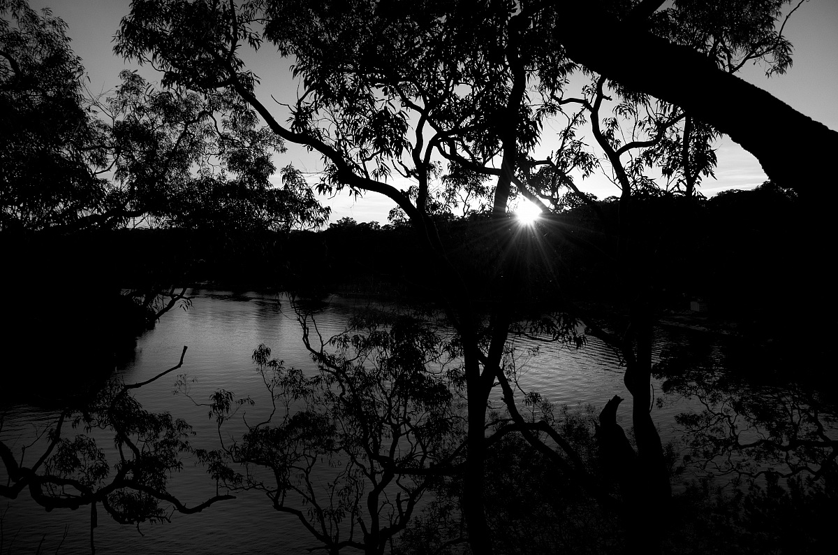 George river at sunset