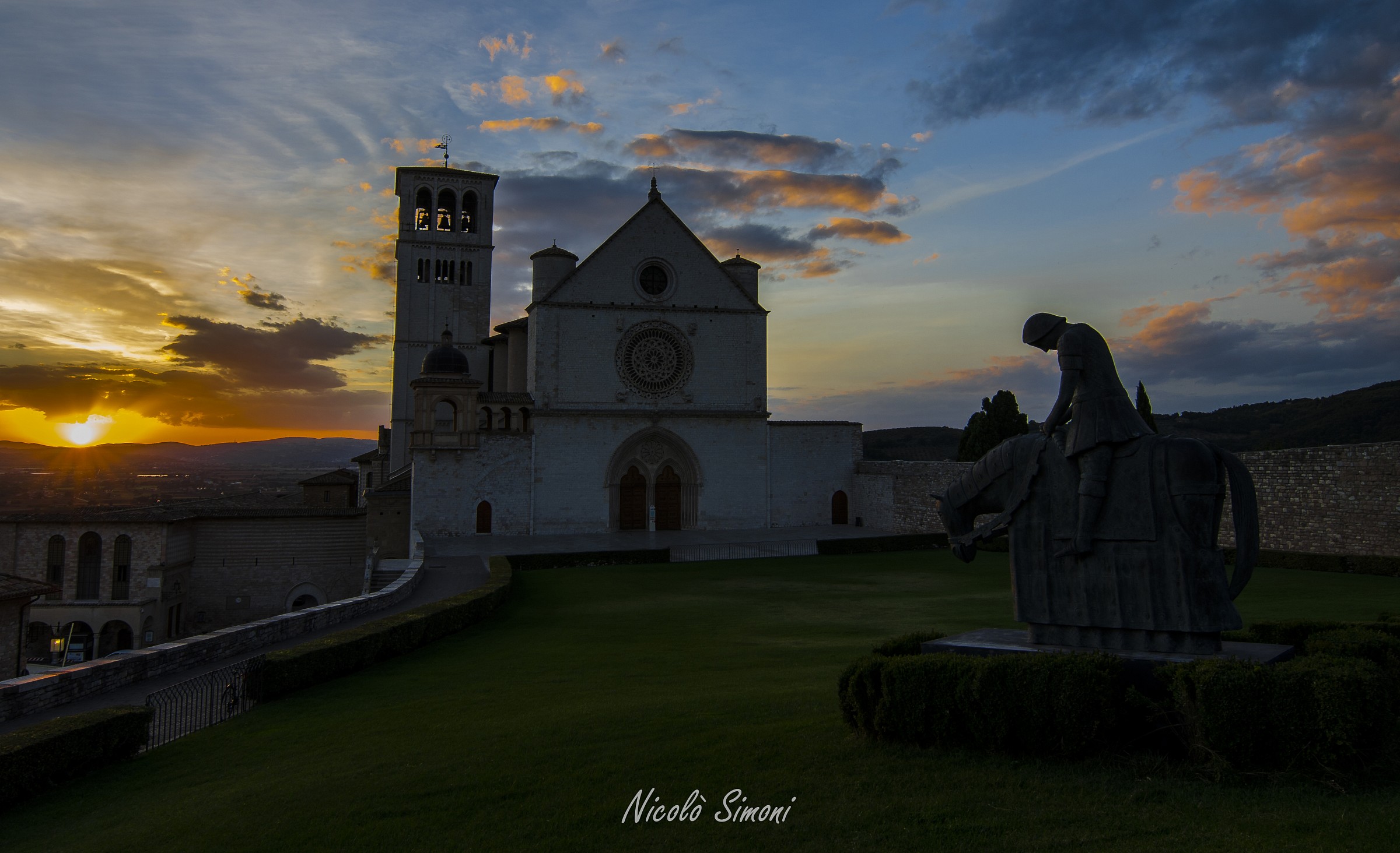 Sunset from the Basilica of St. Francis