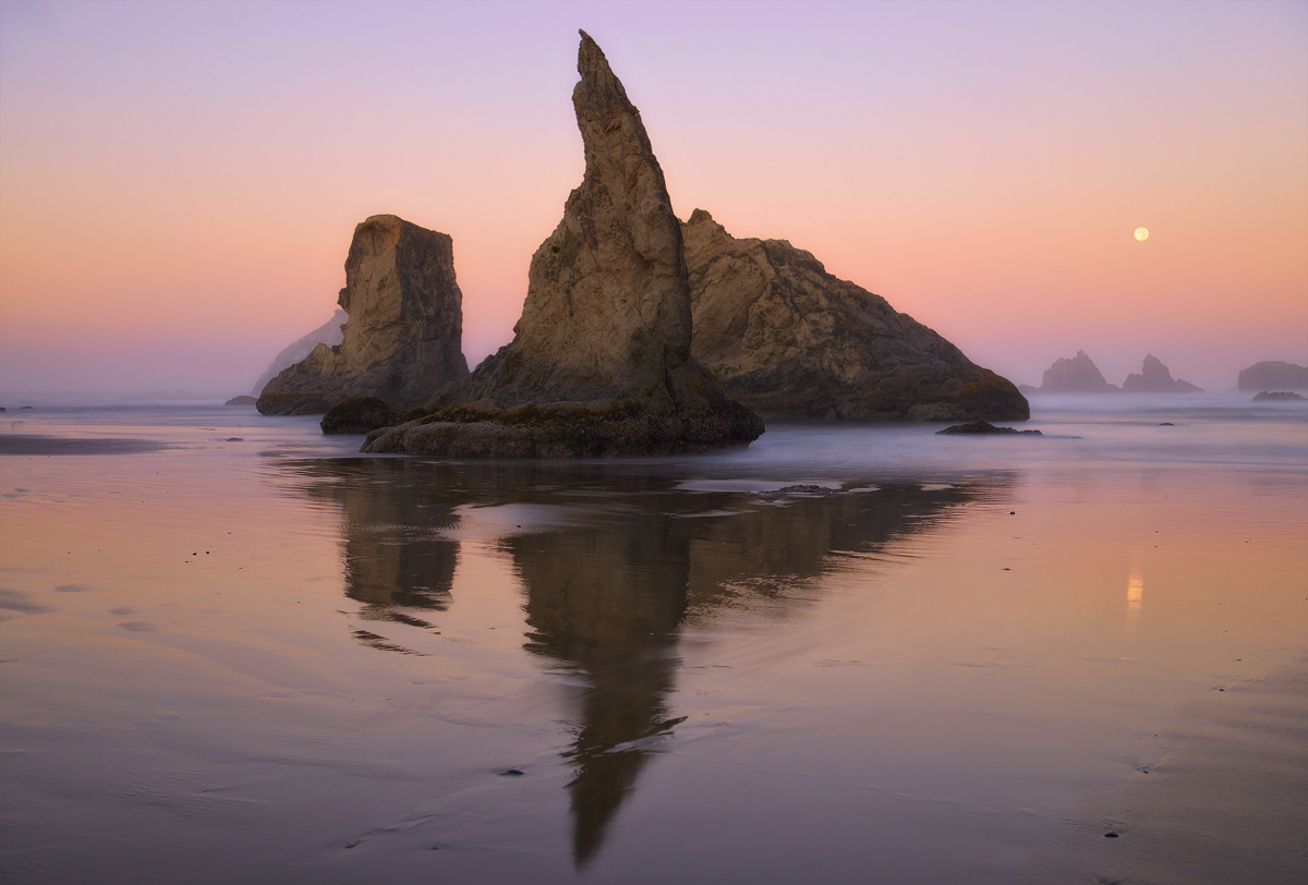 Bandon, tramonto nebbioso