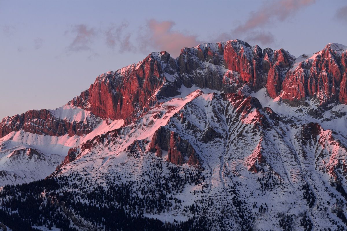 La Presolana al tramonto...