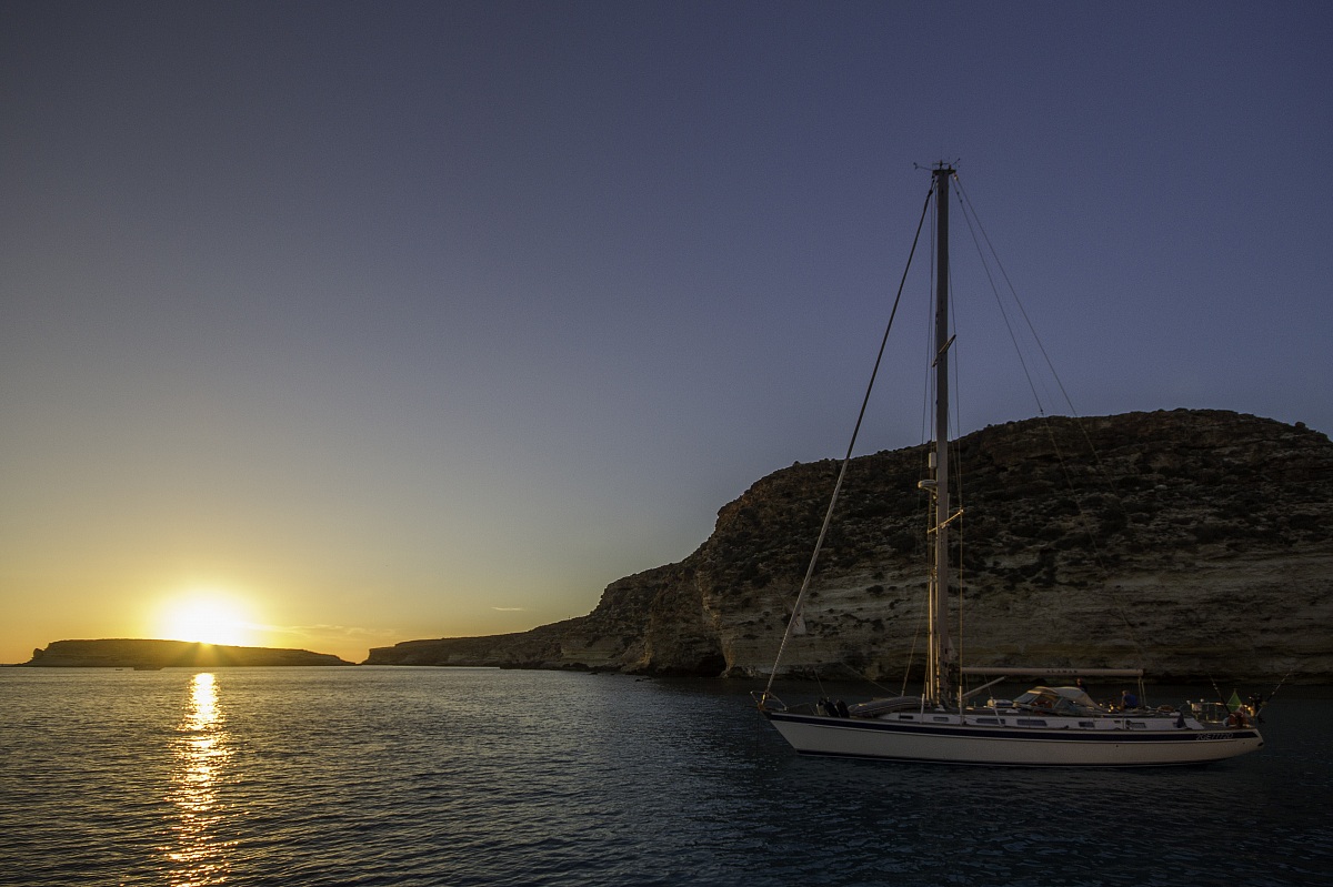 Lampedusa, tramonto