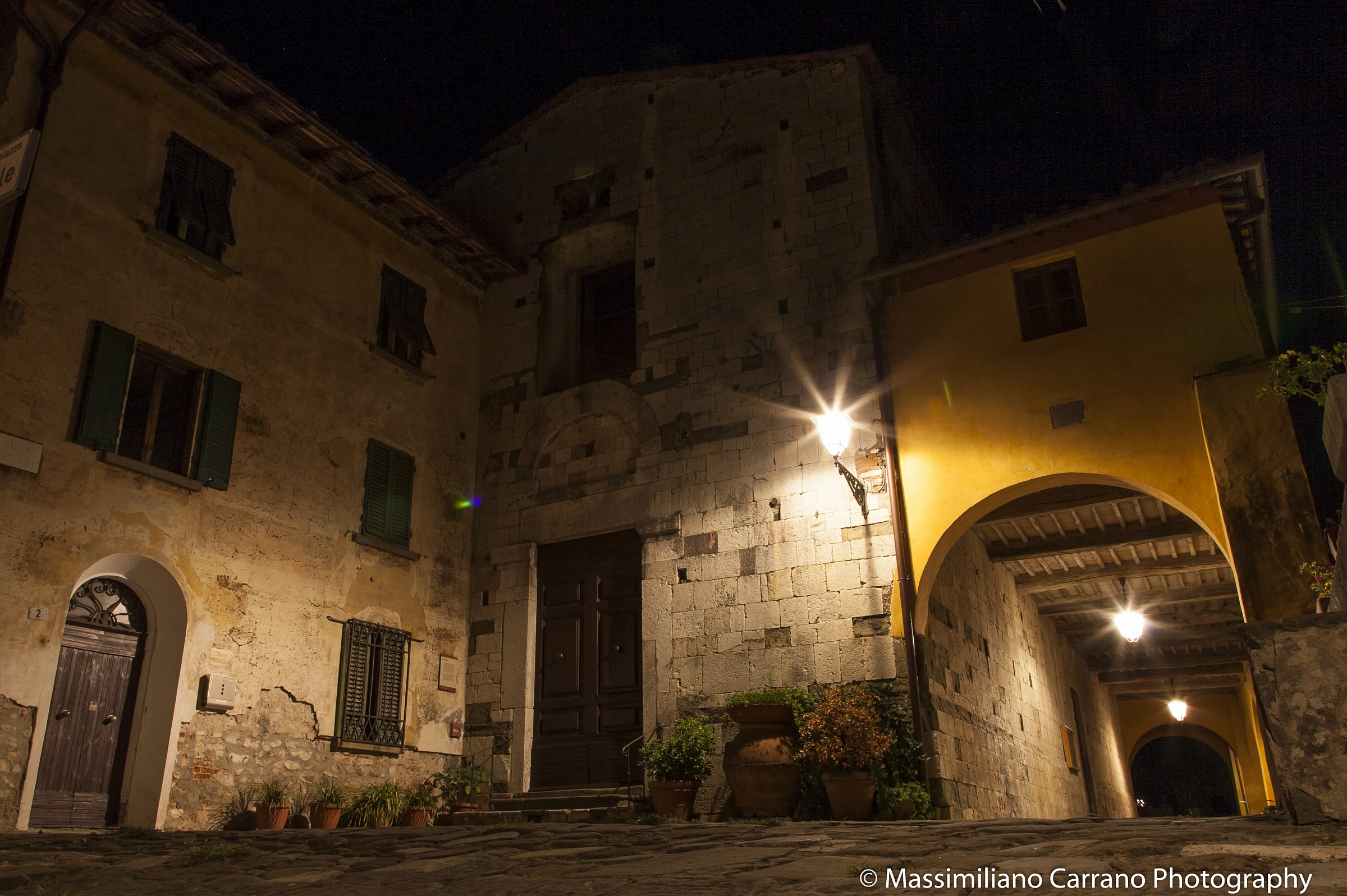 Church of Serravalle by Night