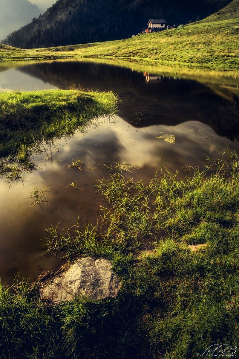 dreaming light in mountain