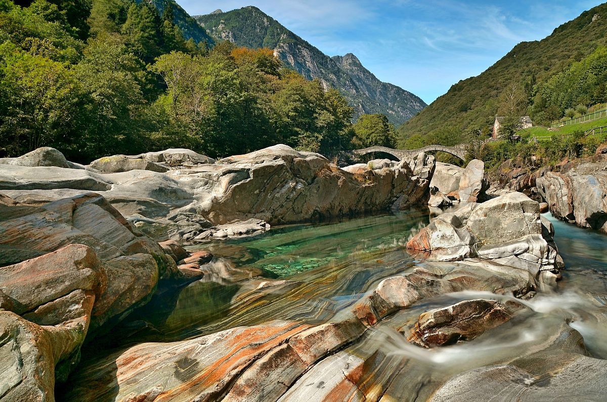 The Verzasca River in Lavertezzo