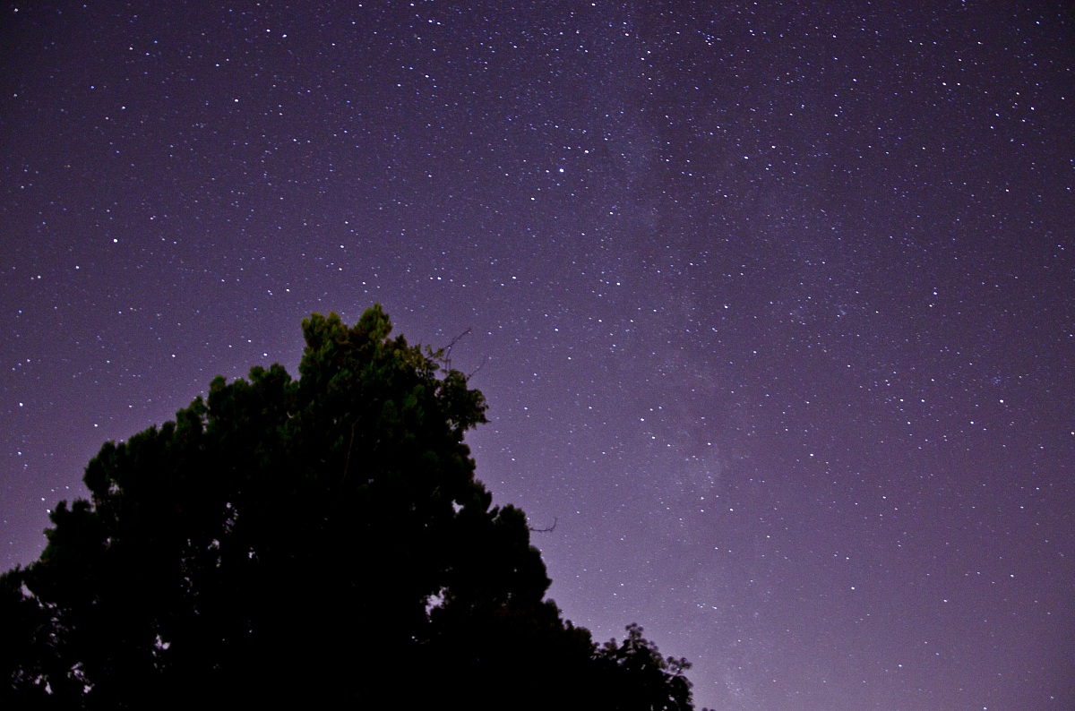 the sky above my house