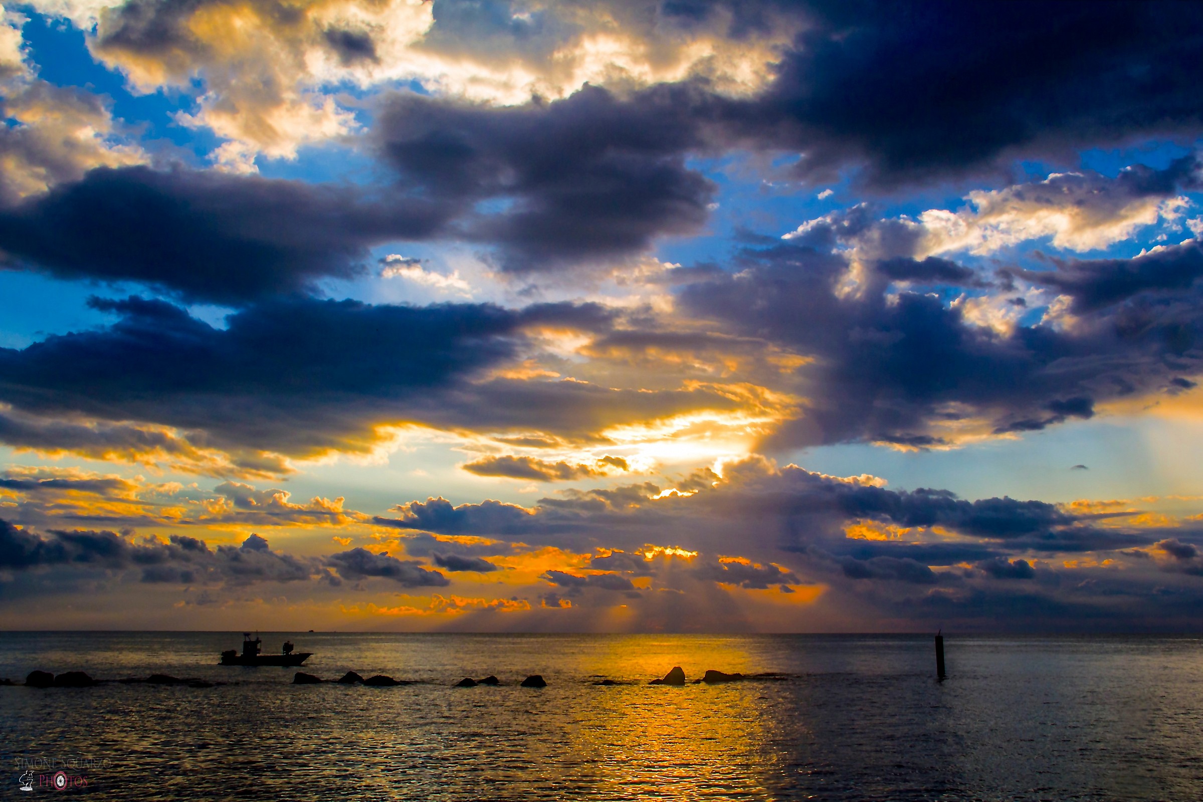 Sunrise in the clouds