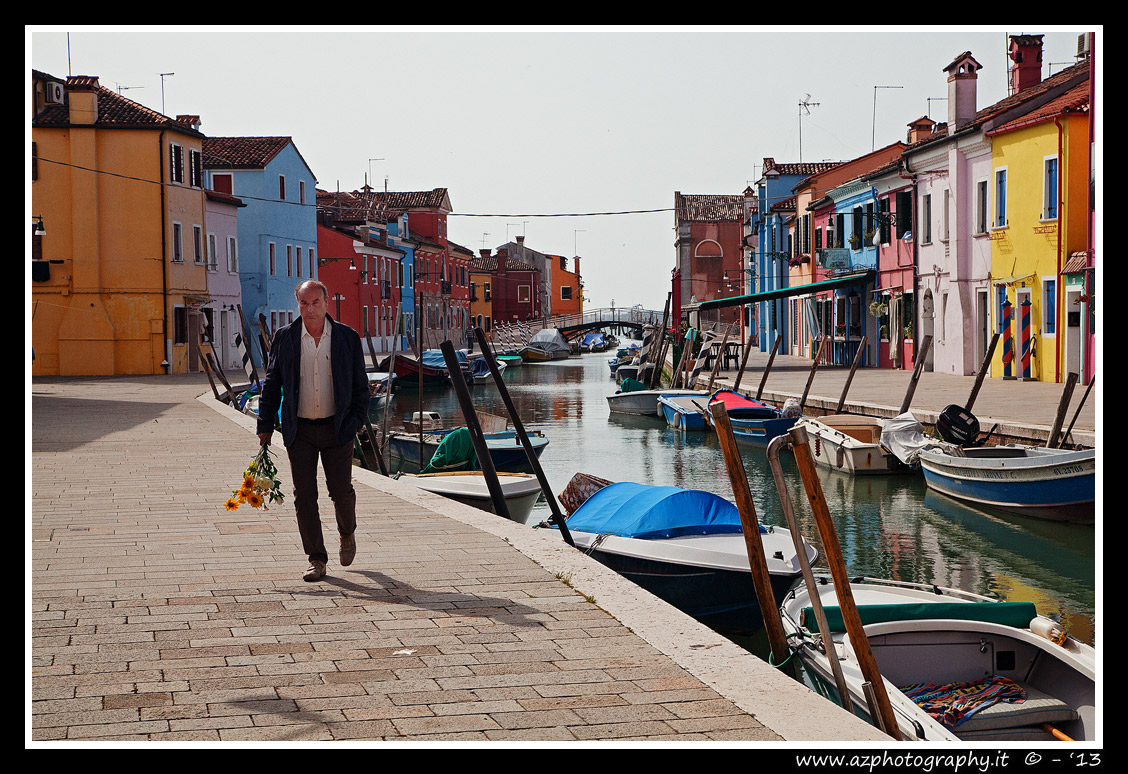 The bunch of flowers