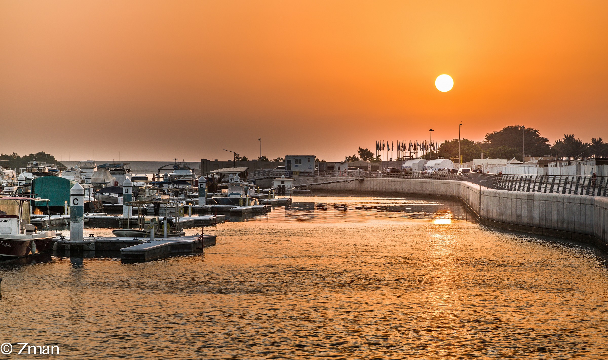 Al Bateen Marina al tramonto