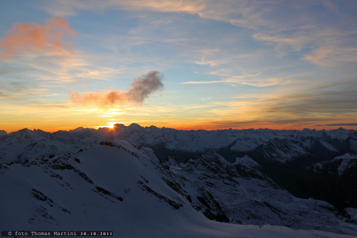 Tramonto verso il Cristallo
