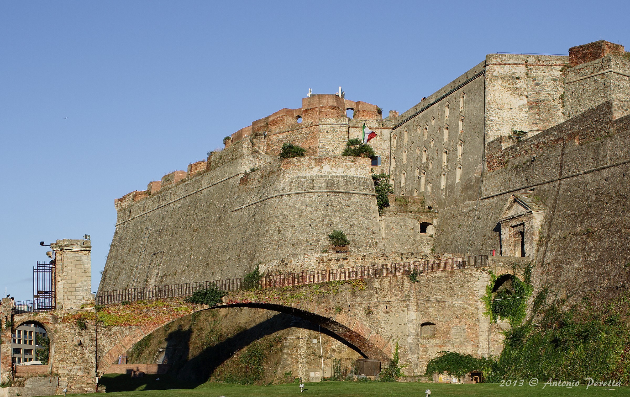 Priamar Fortress at sunset-Savona