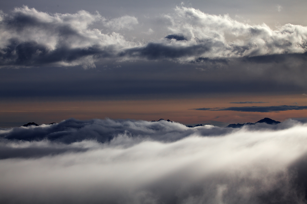 Atmosphere at sunset