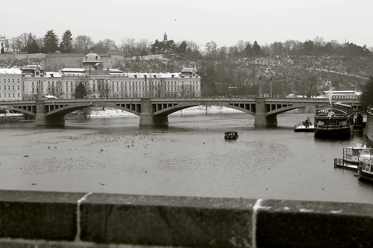 Overlooking the Vltava