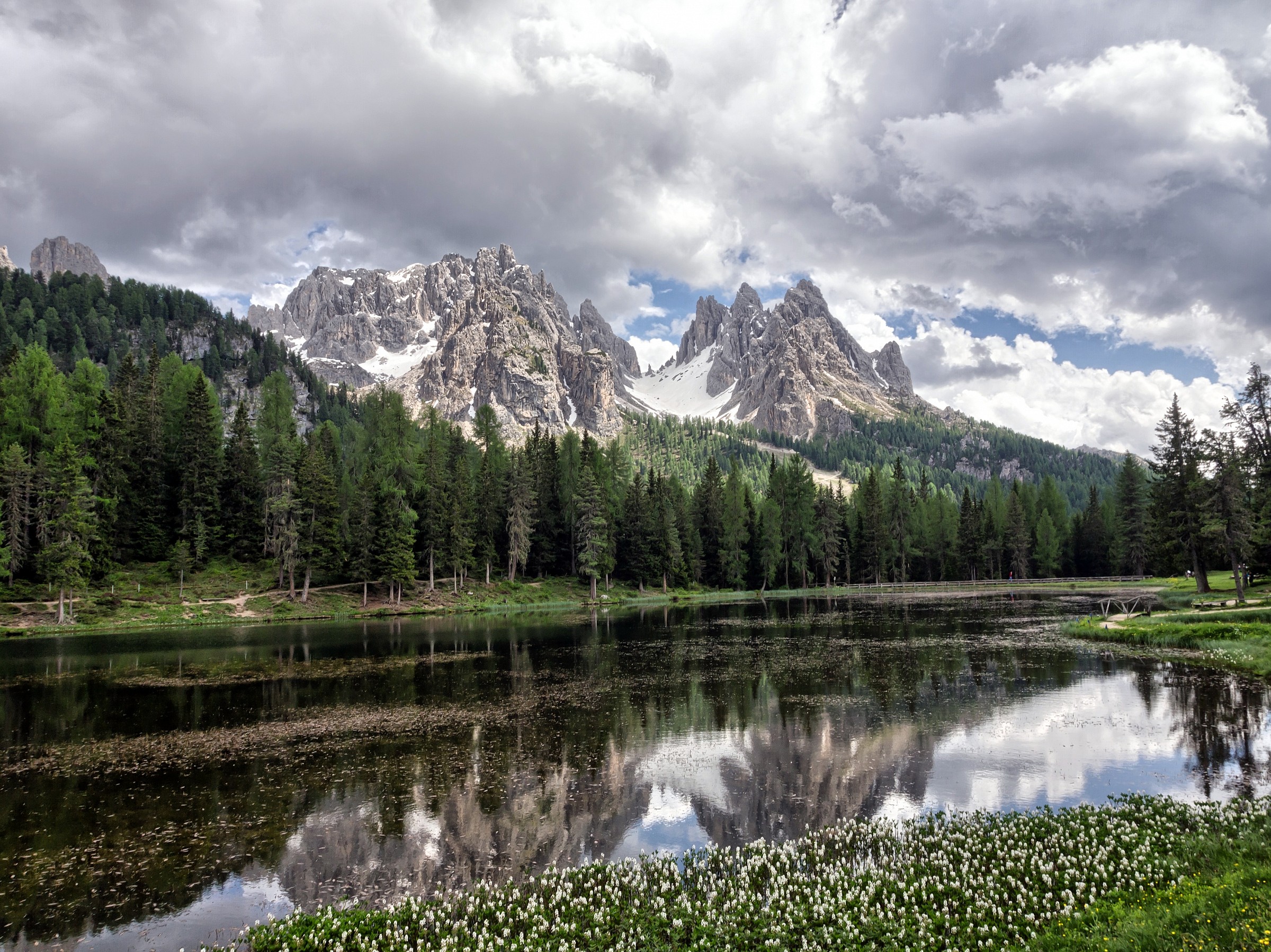Nuvole al Lago Antorno, sulla strada per le Tre Cime