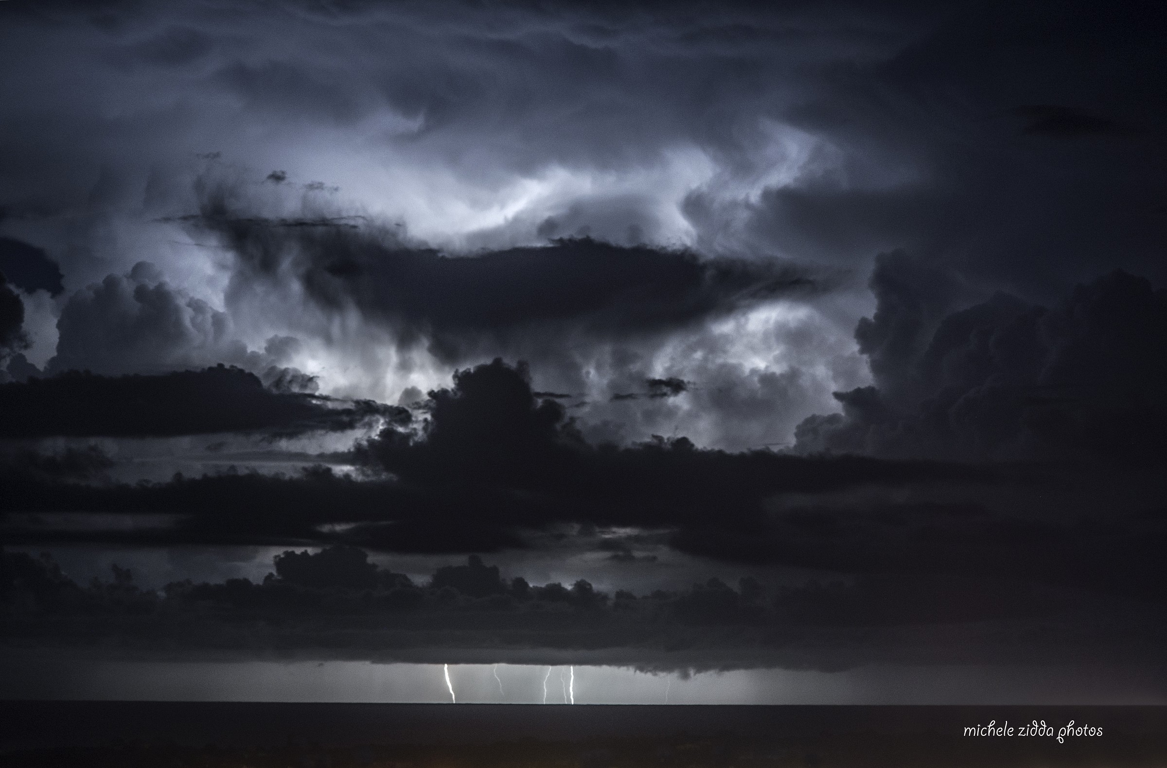 lightning in the distance