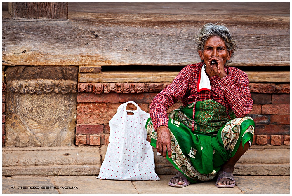 Nice lady in Durbar Square