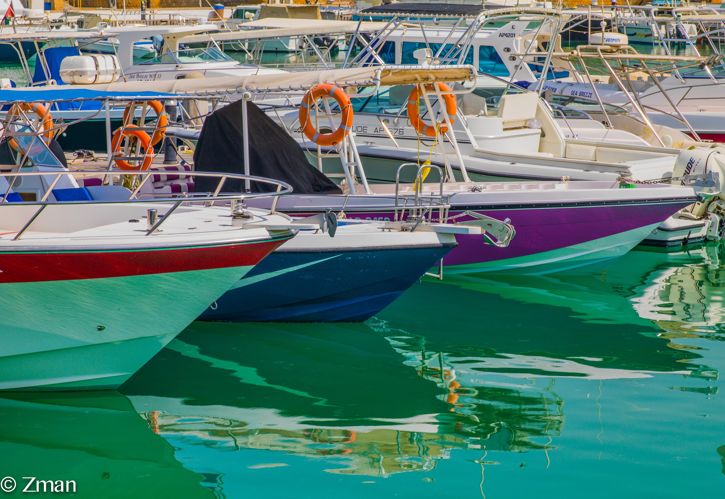 Barche in Abu Dhabi Marina