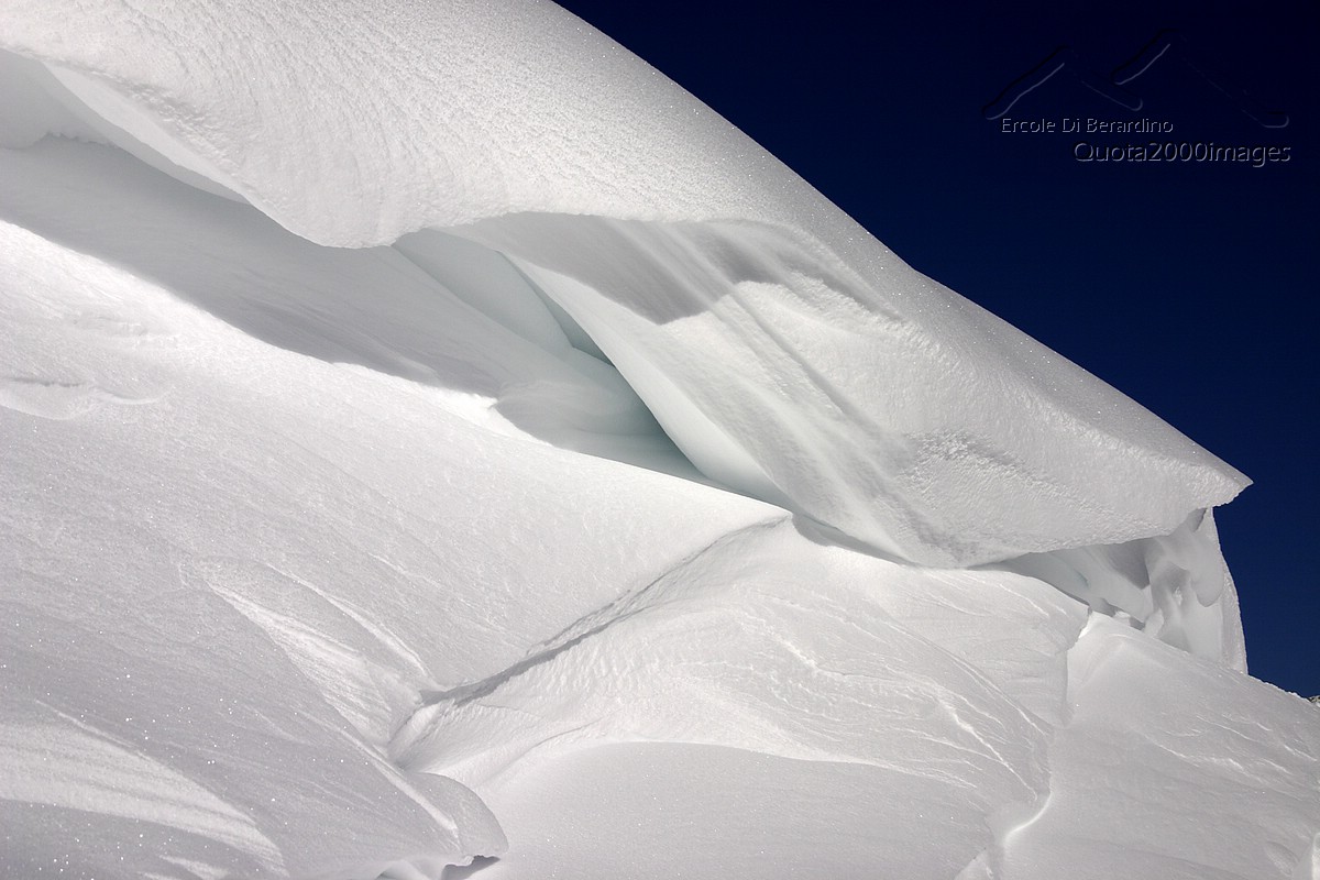 Waves of snow