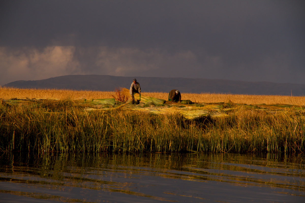 Tramonto sul Lago Titicaca