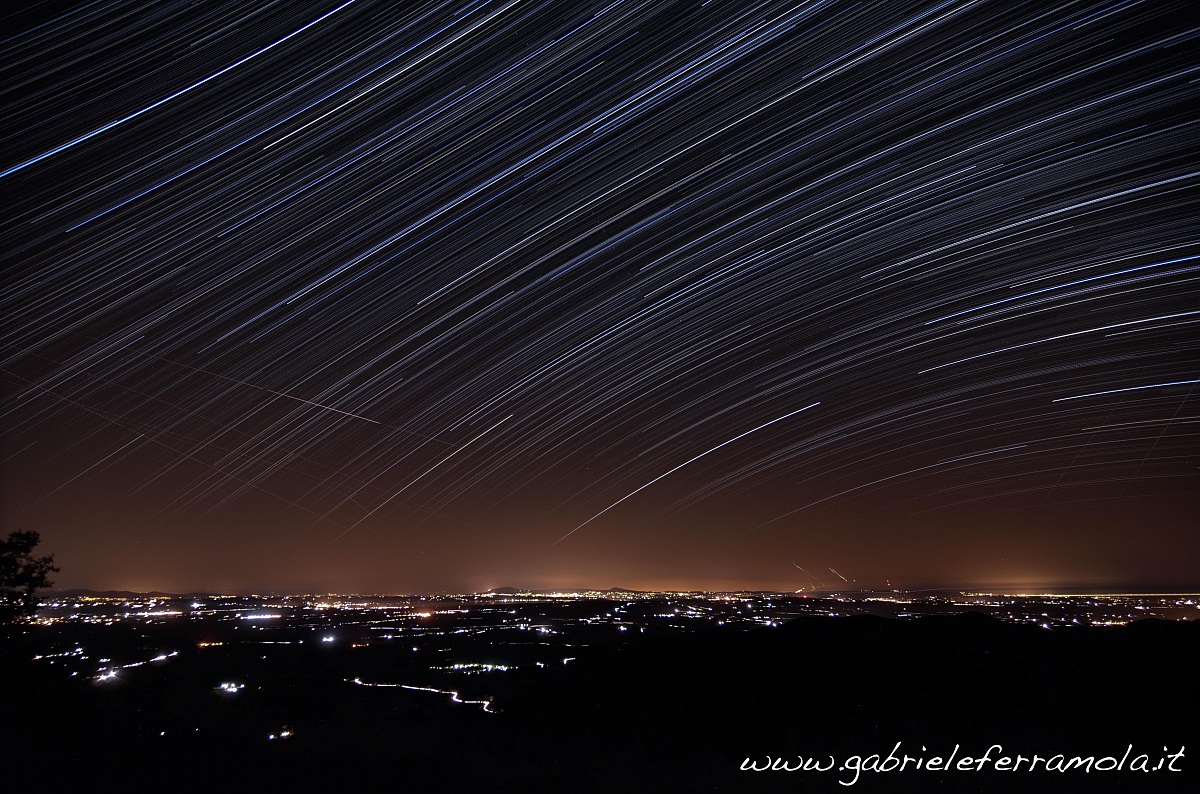 startrail castellazzara 16 agosto