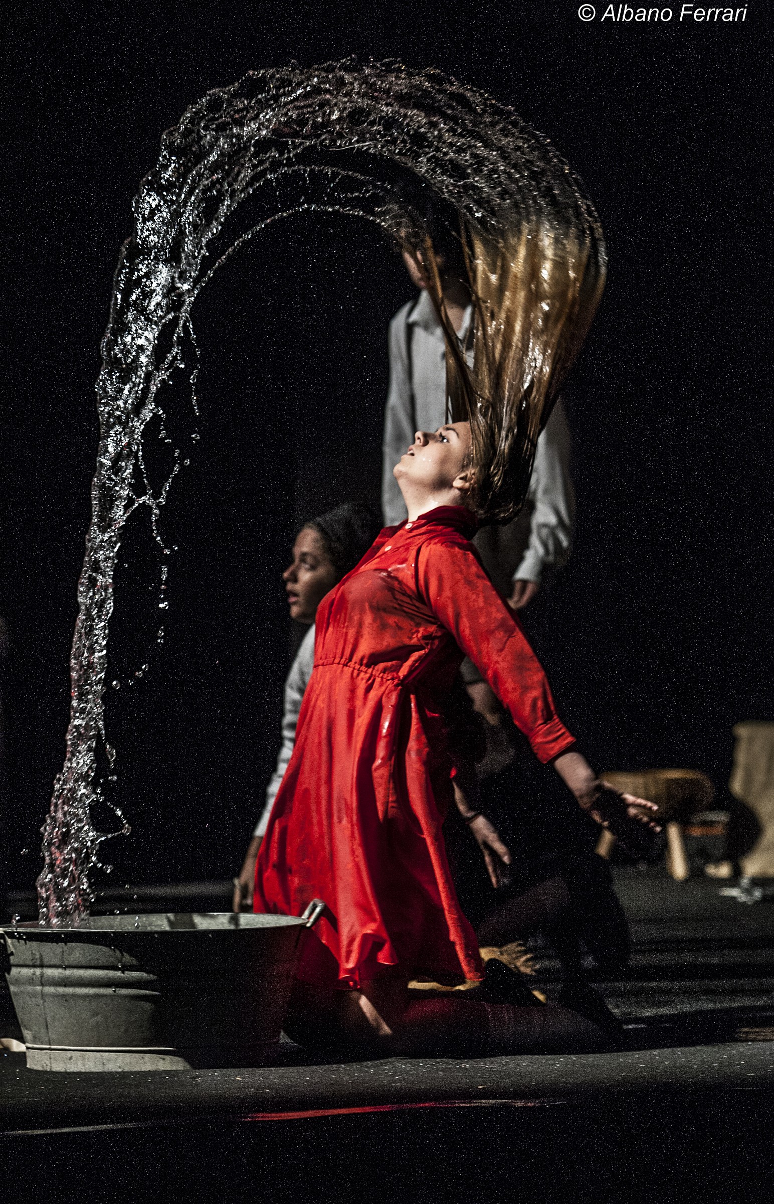 The Girl in the red dress