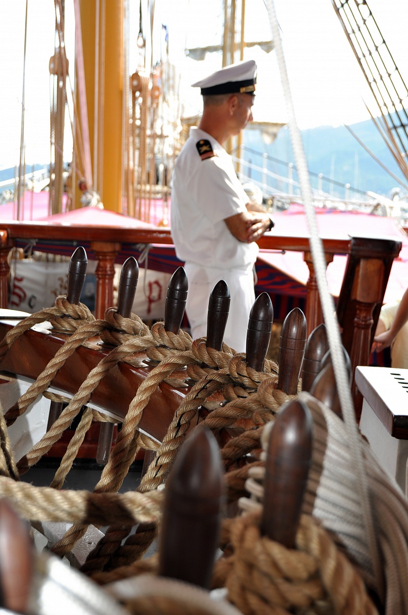 A bordo della "Palinuro"