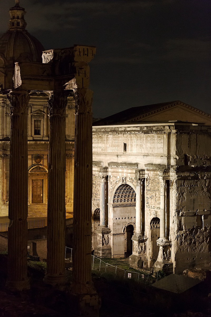 Temple of Vespasian and Arch of Septimius Severus