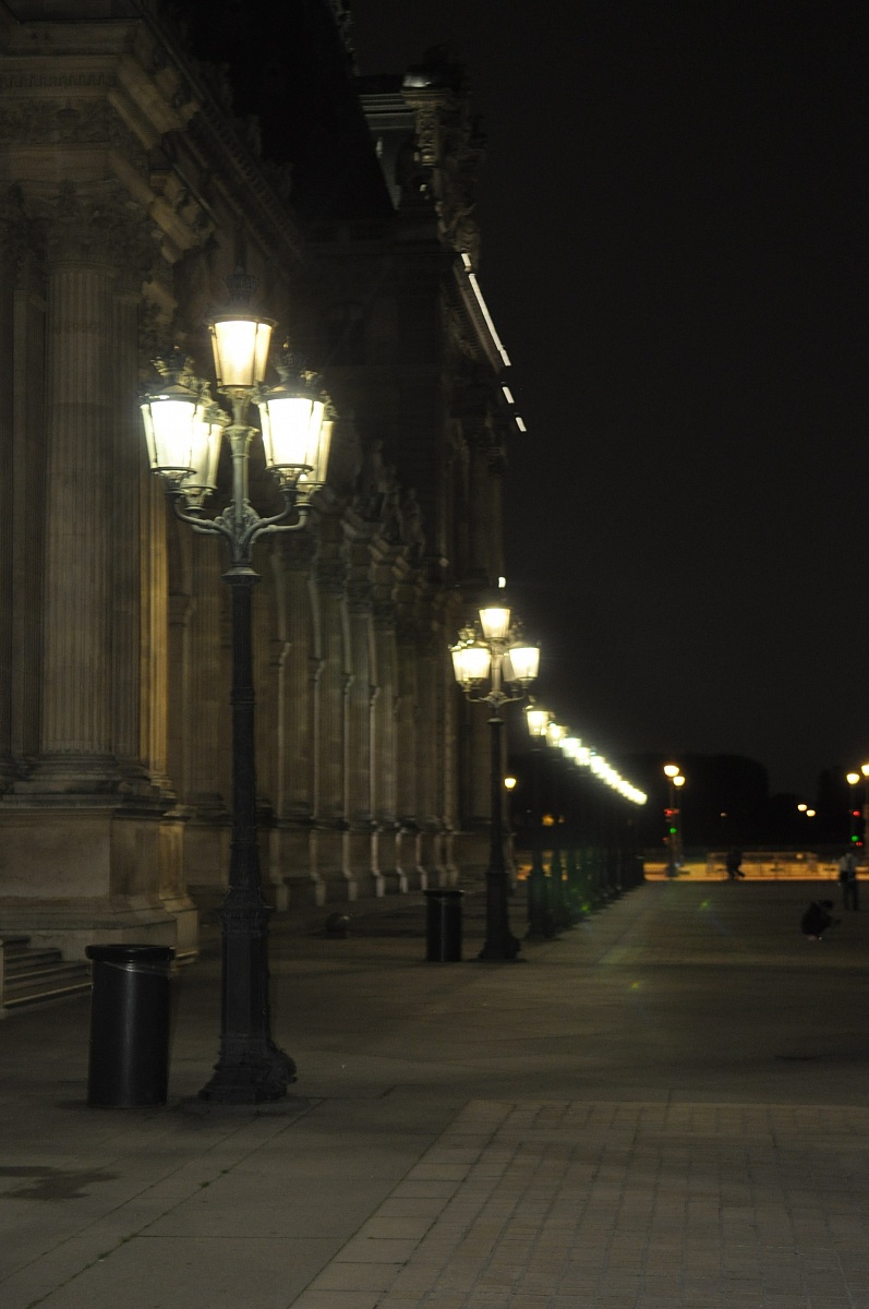 all in line at the Louvre
