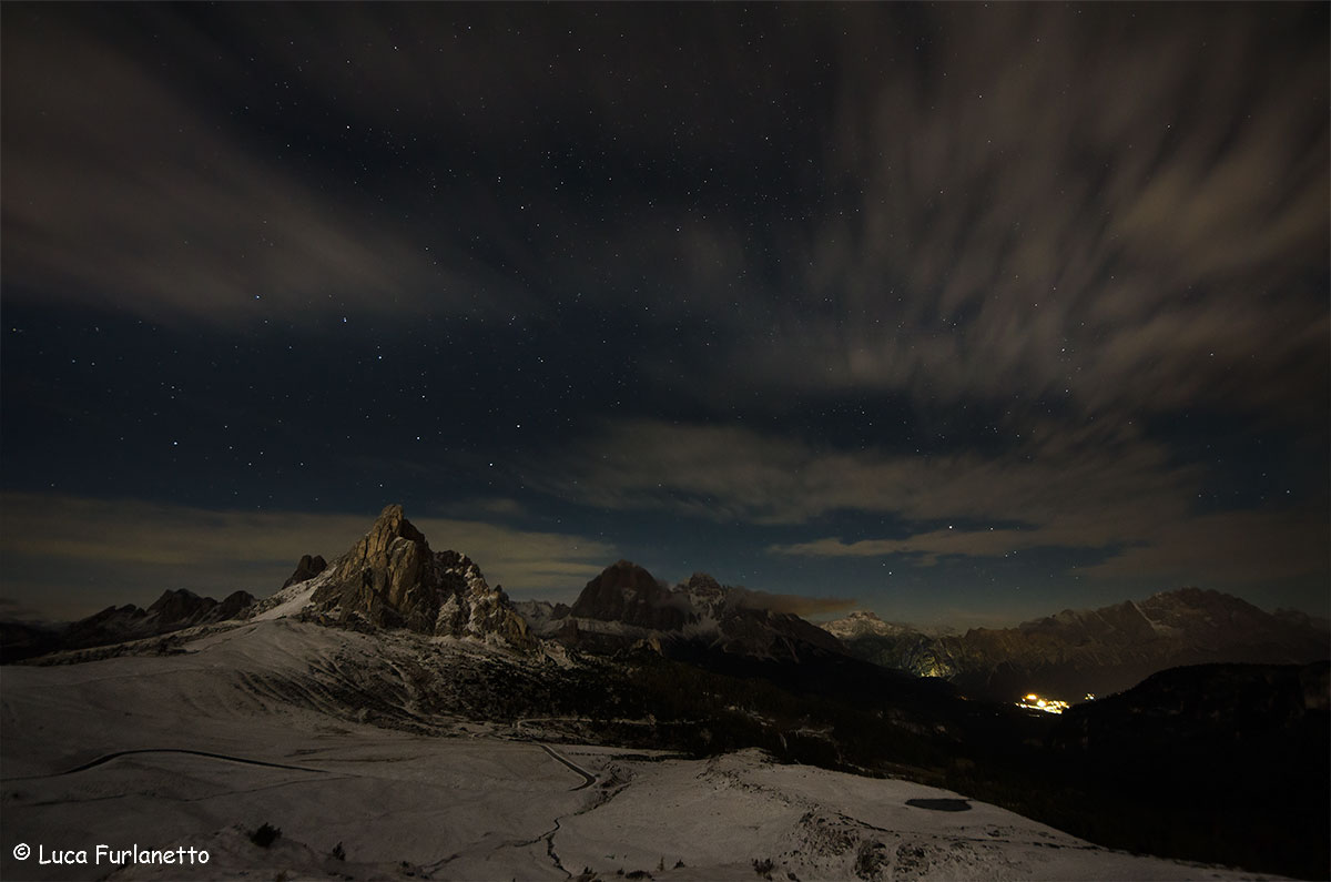 brackets of clear sky