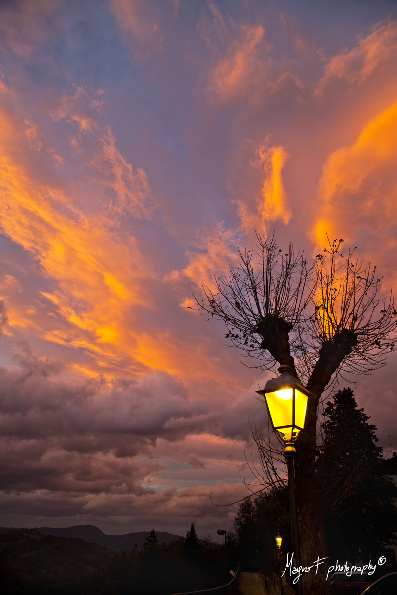 Tramonto a Montefiorino