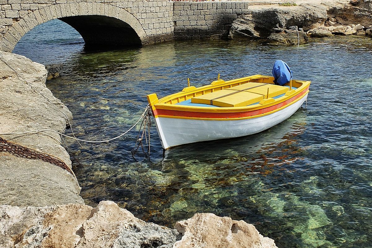 Al porticciolo del lido "Burrone"