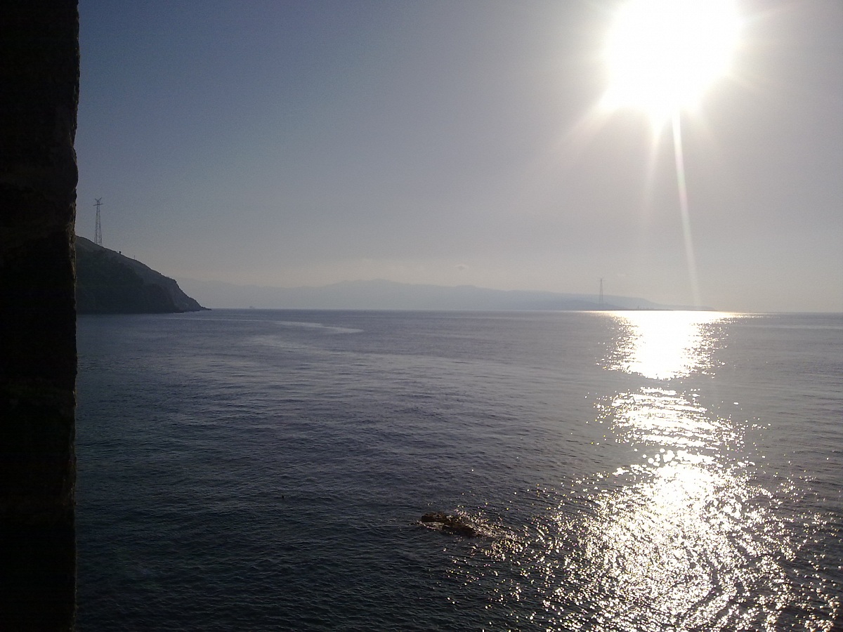 In the middle of the sea