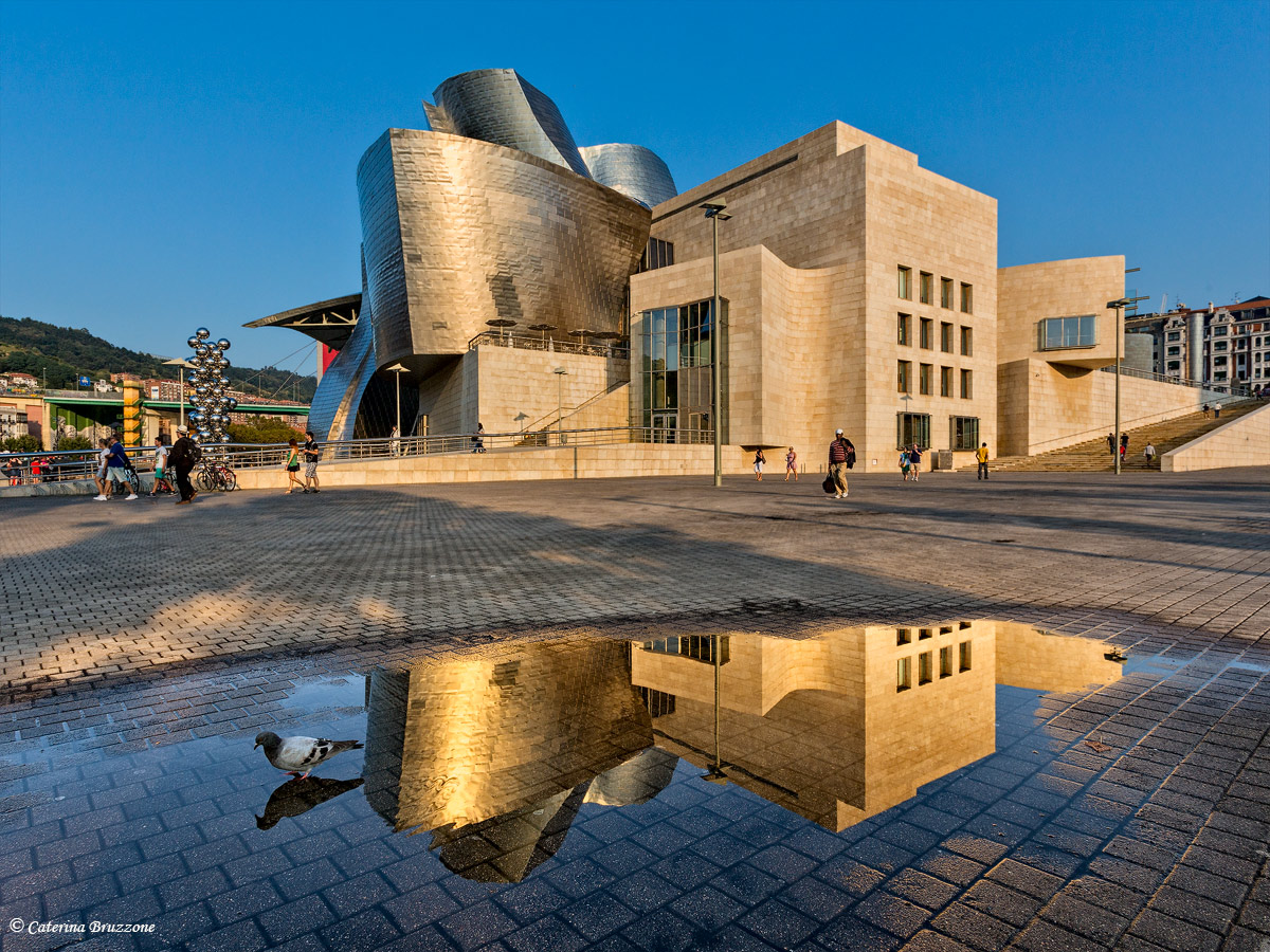 Double Guggenheim at sunset