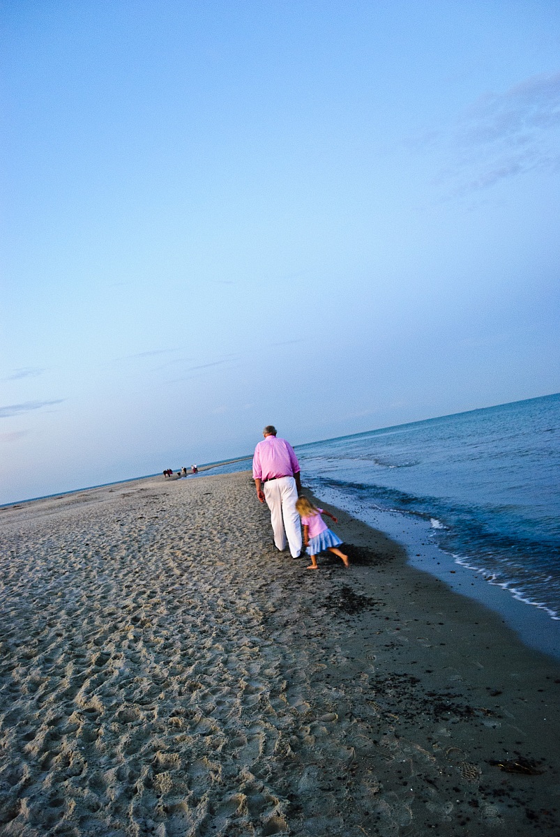 grandfather and granddaughter