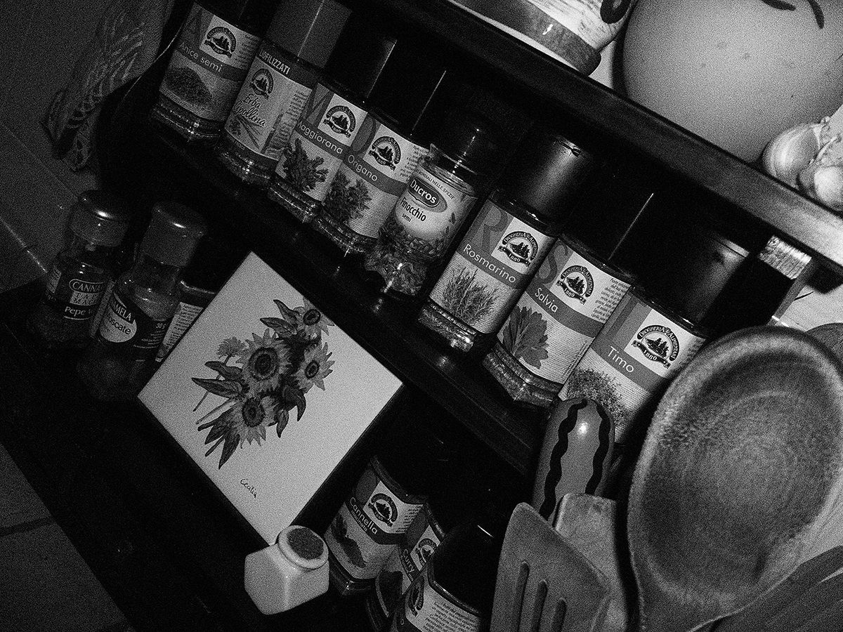 Angolo di una tipica cucina italiana