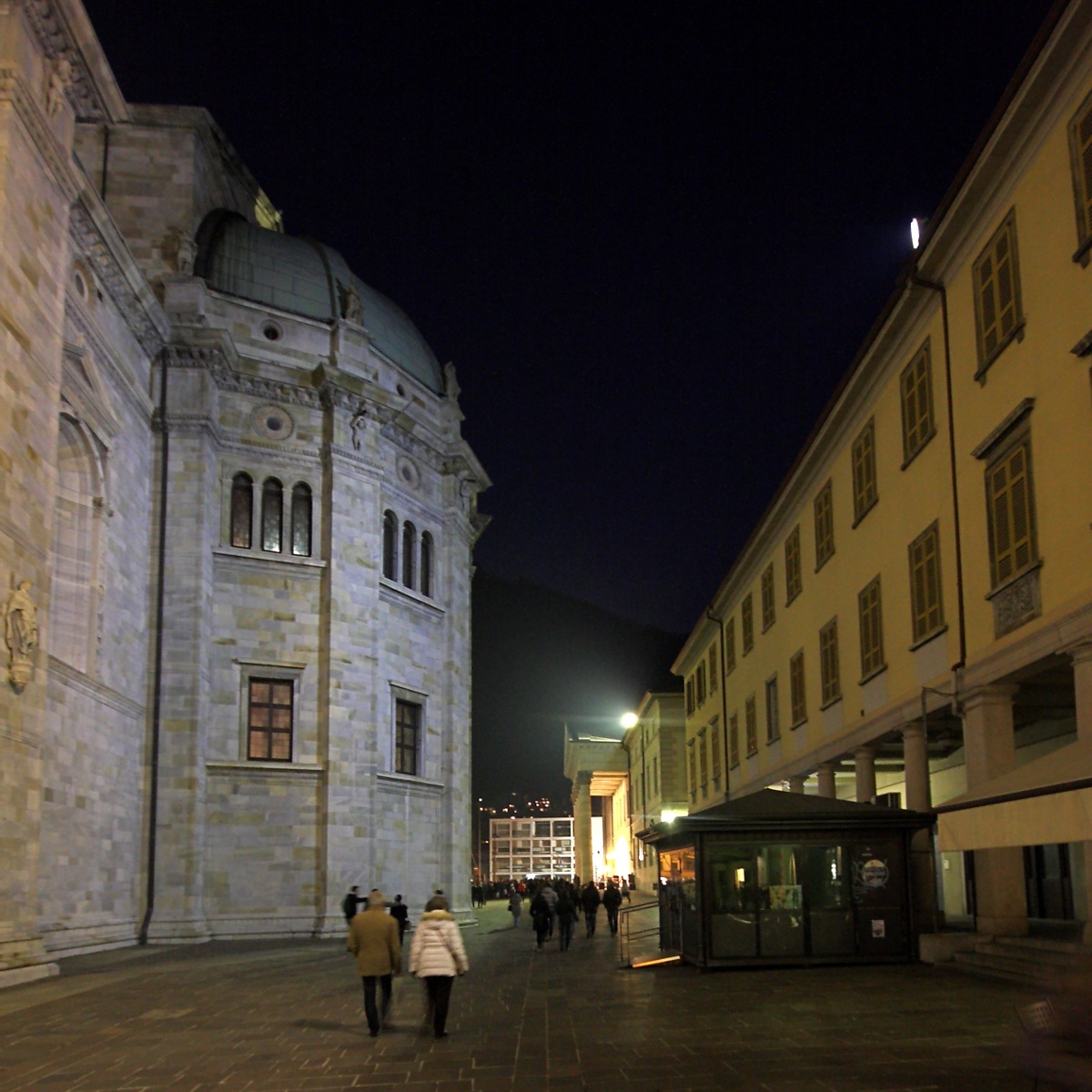 Como - The cathedral, theater and palace Terragni