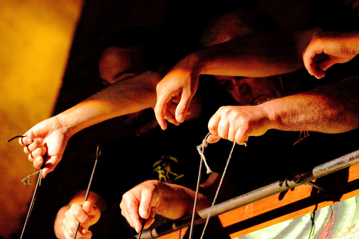 Street artists - Theatre of the Sicilian puppets -