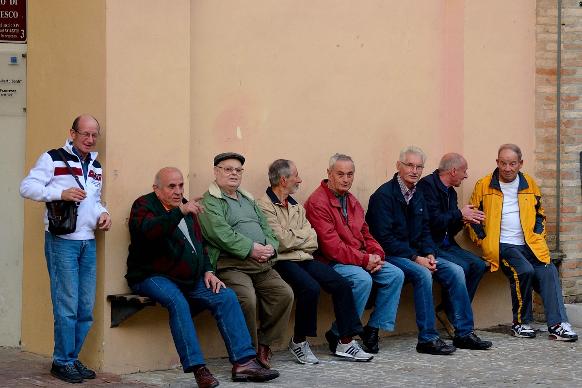 Before dinner in Ostra Vetere