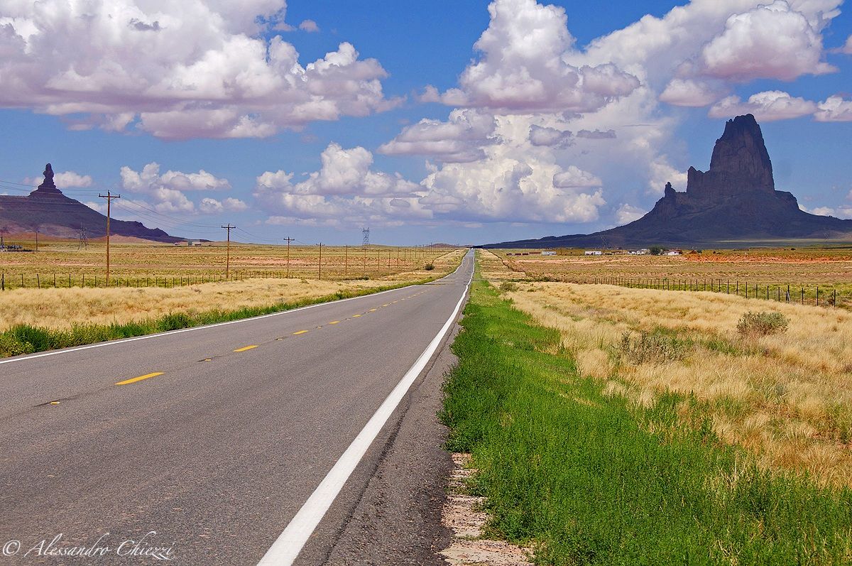 Towards the monument valley