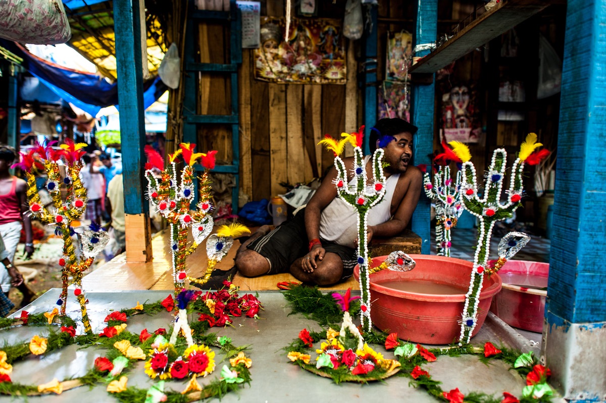 At the flower market
